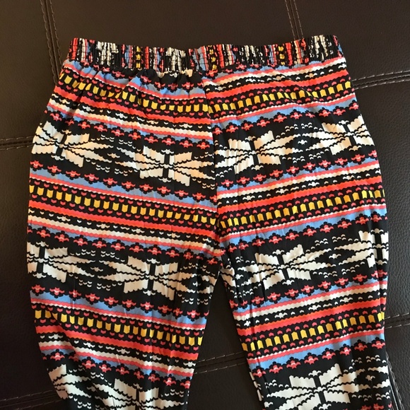 Boho Bell Leg Aztec Print Pants - Picture 3 of 4
